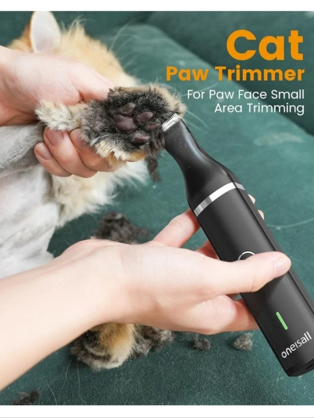 oneisall  - Cat Clippers and Paw Trimmer -  3 in 1 Cat Grooming Kit
